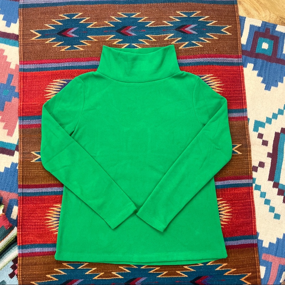 Dudley Stephens / Kelly Green Park Slope Mock Neck Sweater Sz Small